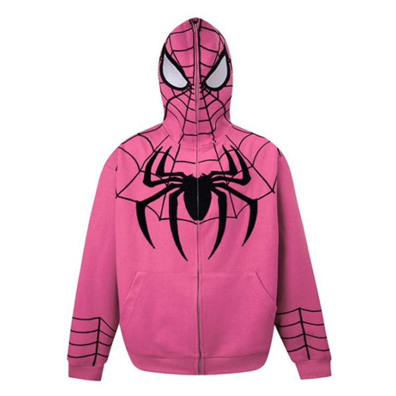 Pink Spiderman Zip Up Hoodie – Gotham's Tailor