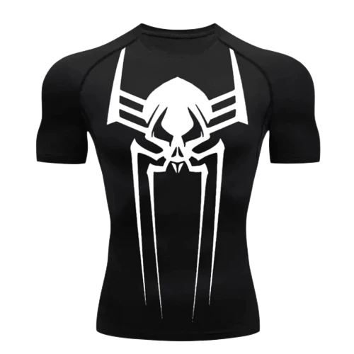Insomniac Spider-man Costume Short Sleeves Compression Shirt